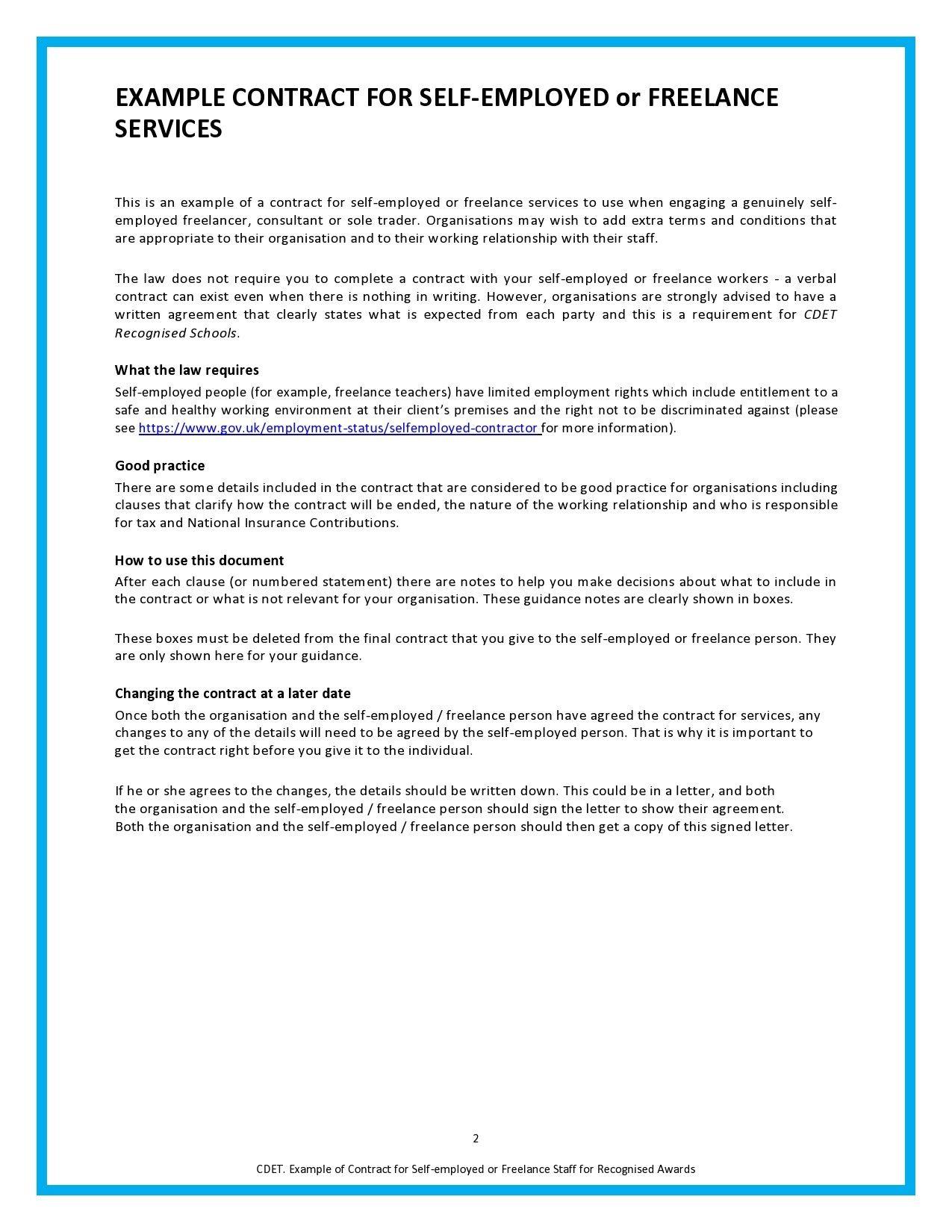 Freelance Contract Templates