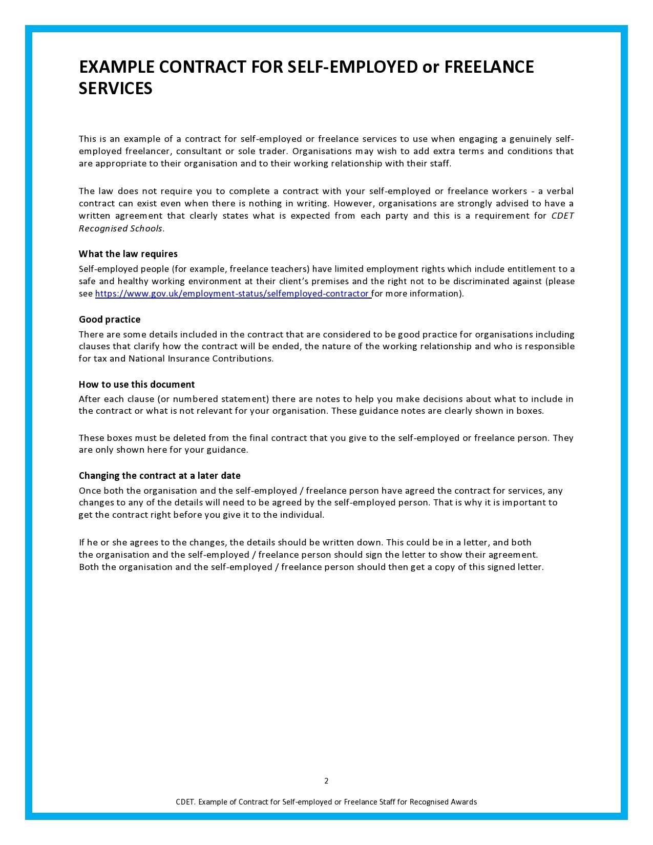 Freelance Contract Templates