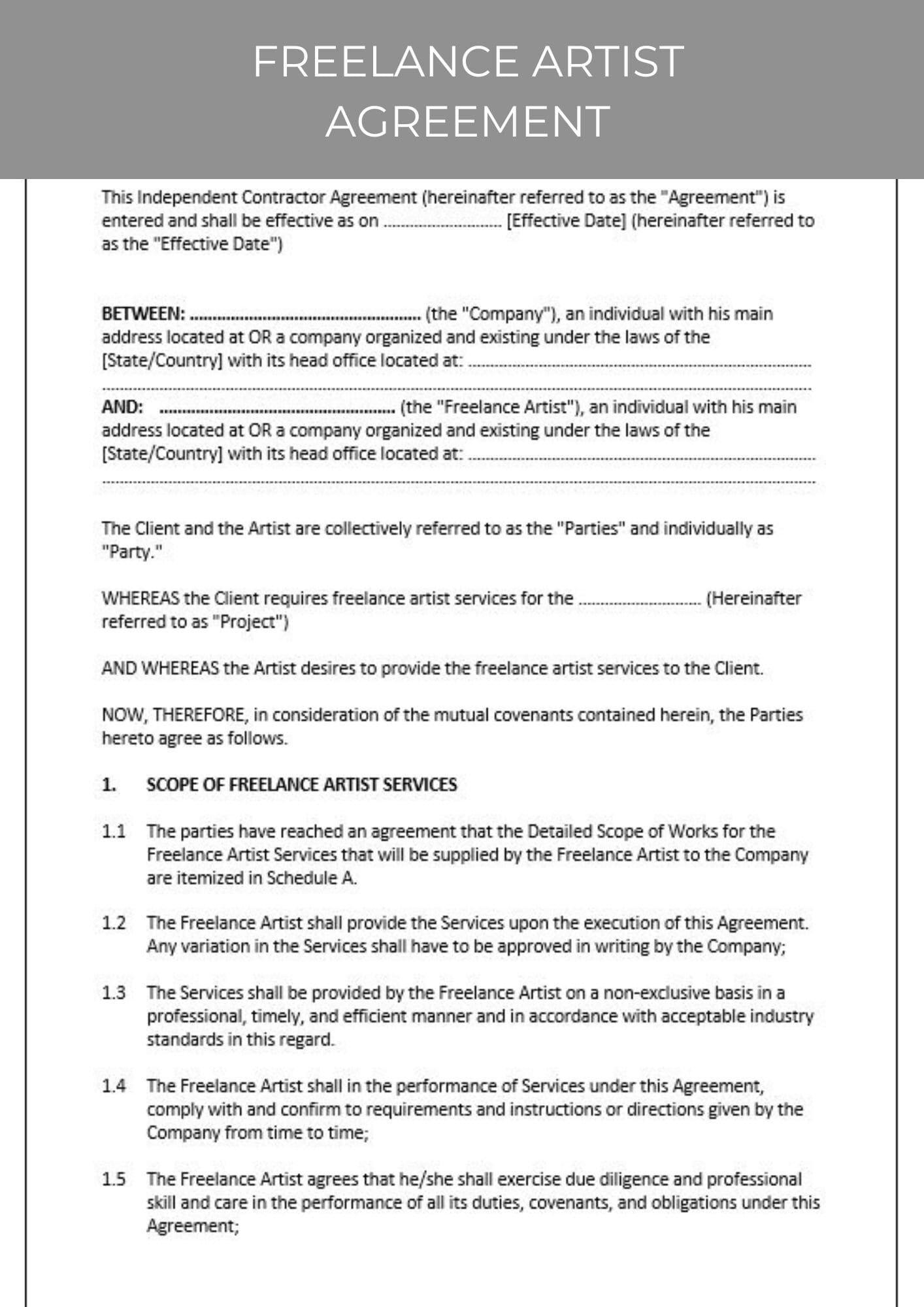Freelance Contract Templates