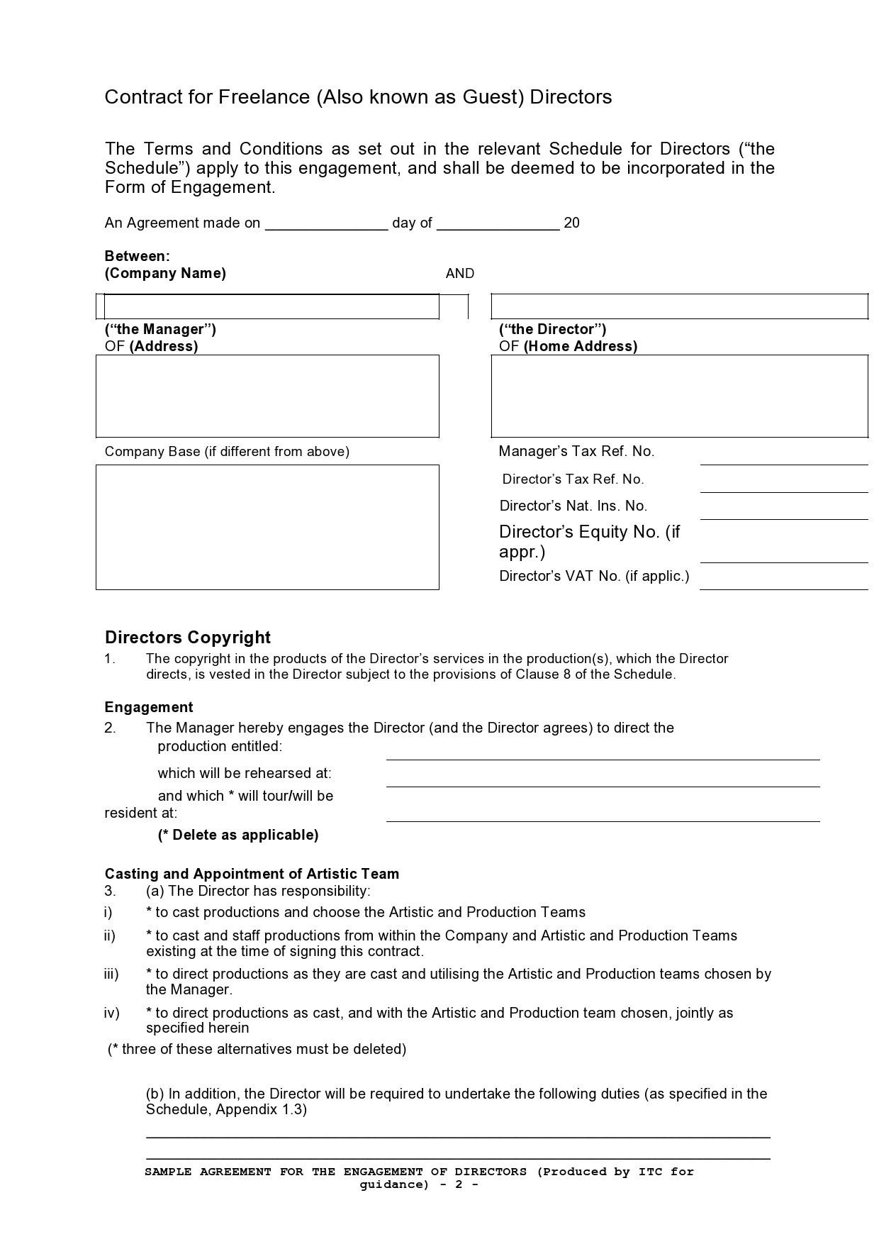 Freelance Contract Templates