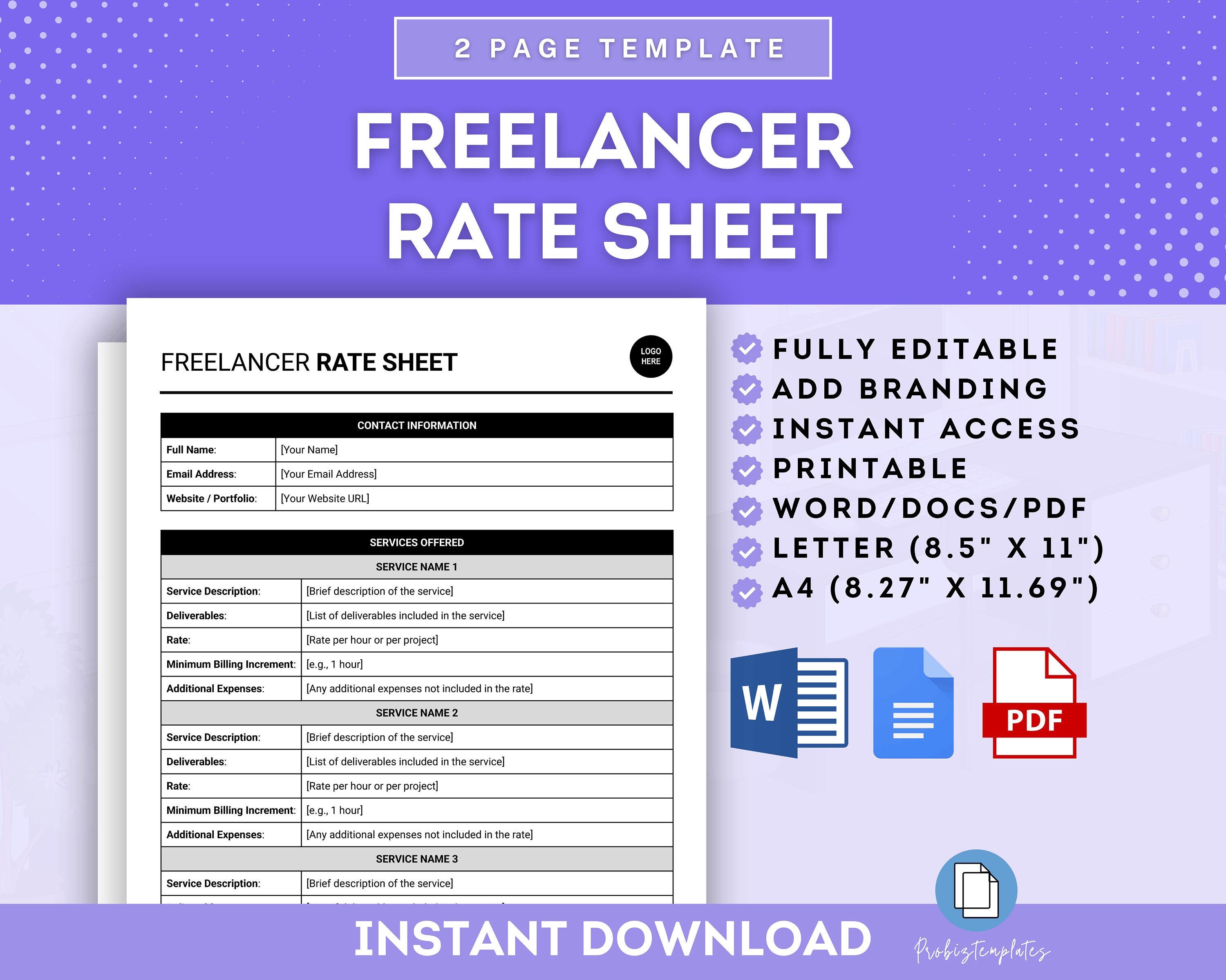 Freelance Rates and Pricing